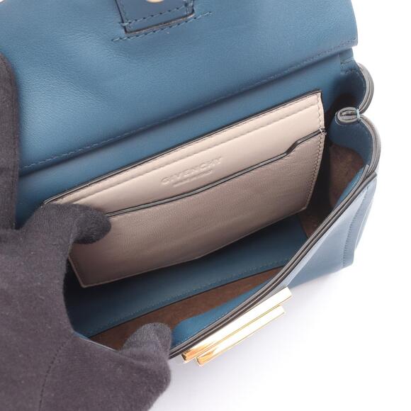 Givenchy Mystic Leather Handbag Blue - Picture 3 of 6